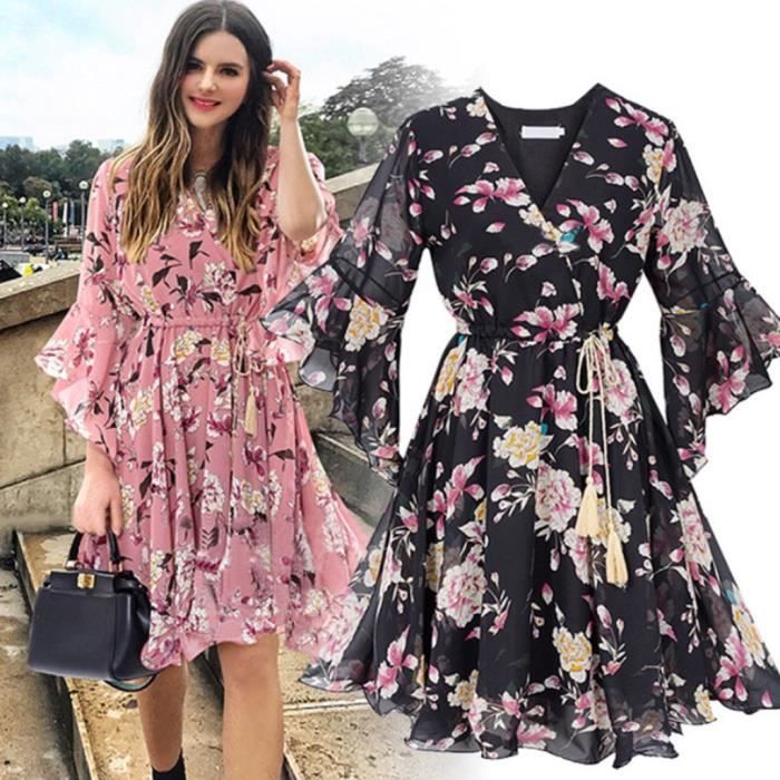 Robe mousseline courte sales