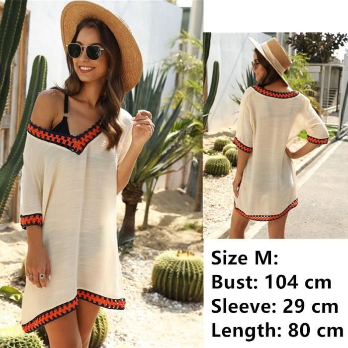 tunique de plage blanche