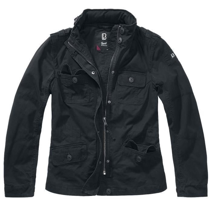 Veste Polaire Femme Brandit à Capuche - Coupe Classique, Couleur Noir, Idéale Mi-saison - 5