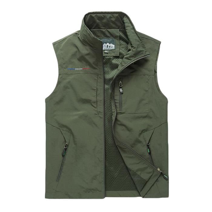 Vêtement Sport Gilet Extérieur Indicode Lecter Homme - Capuche Réglable - Taille L Bleu Marine Gilet Capuche