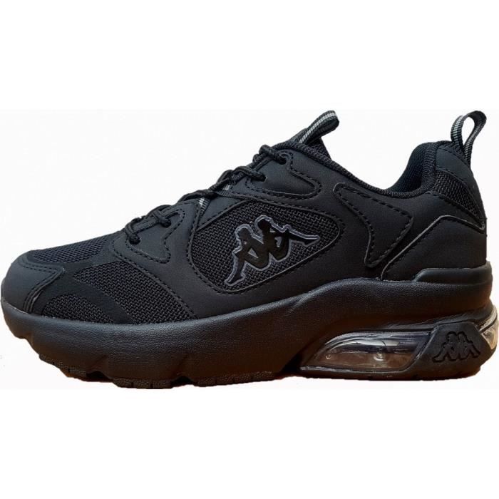 Kappa Baskets - KAPPA - Yero Noir - Homme/Adulte - Talon Plat - Fermeture Lacets - Tige Synthétique