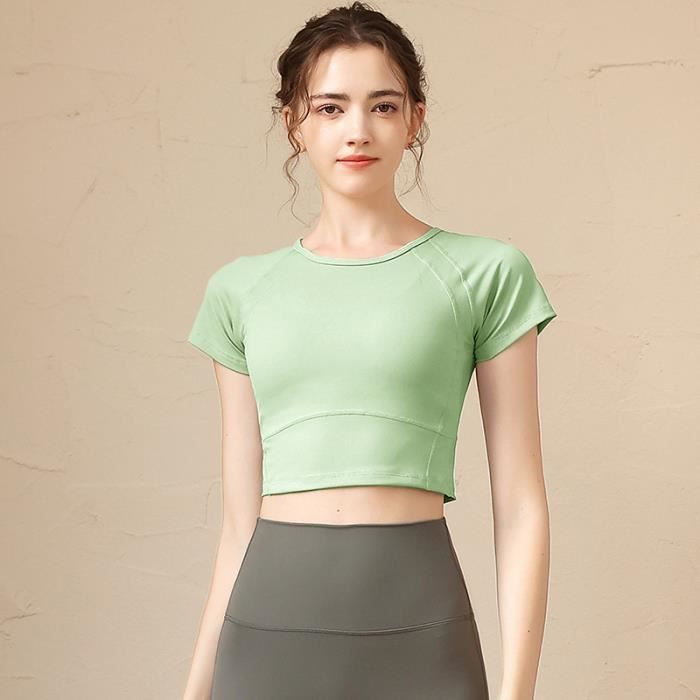 T shirt de Sport Femme INSFITY Skinny Manches Courtes S chage