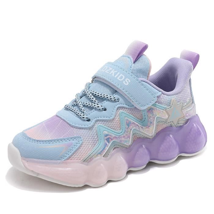 Baskets Enfant Garçon Fille - Respirantes, Légères, Fermeture Velcro, Semelle Antidérapante