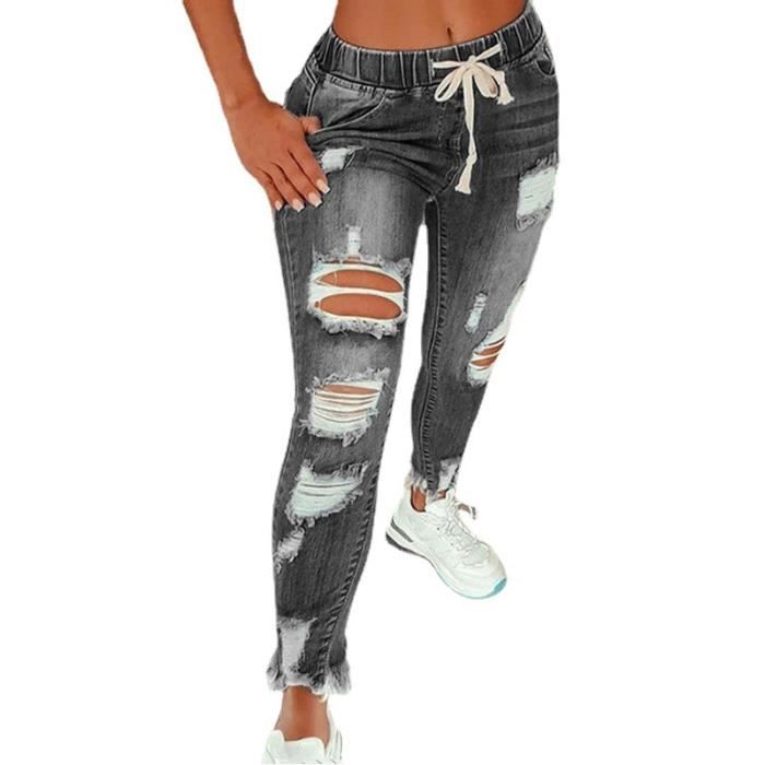 Jean déchiré on sale cheville femme