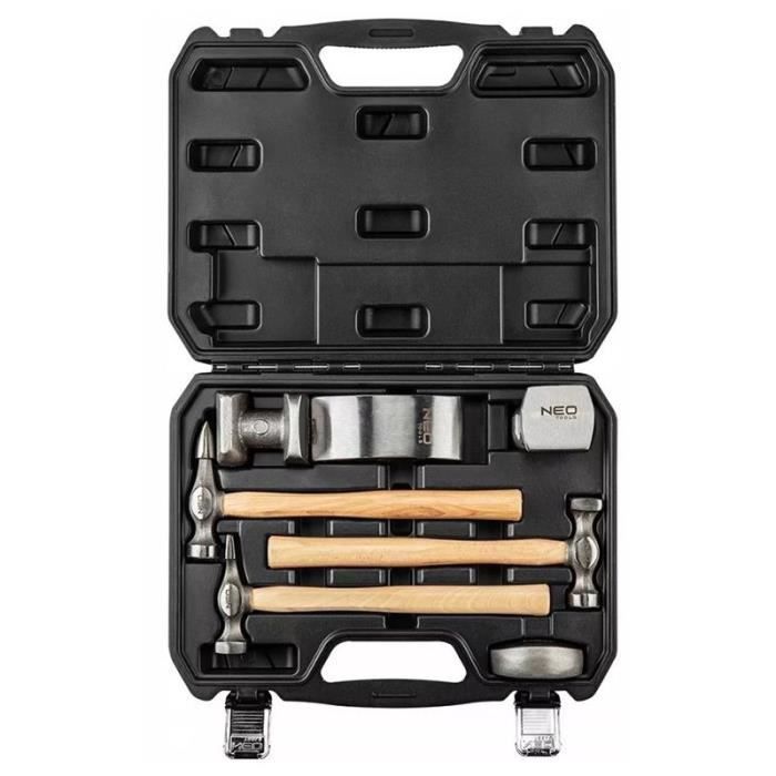 Kit carrossier - jeu doutils de tôlier NEO TOOLS 11-640 (7 pièces)