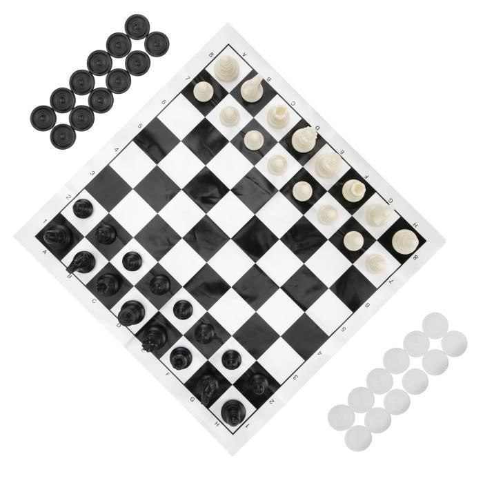 Jeu D'Échecs, Jeux Echec Pour Enfants Et Adultes,Pliable Et Portable