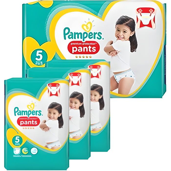 Pampers Taille 5 80 couches bébé premium protection pants Cdiscount
