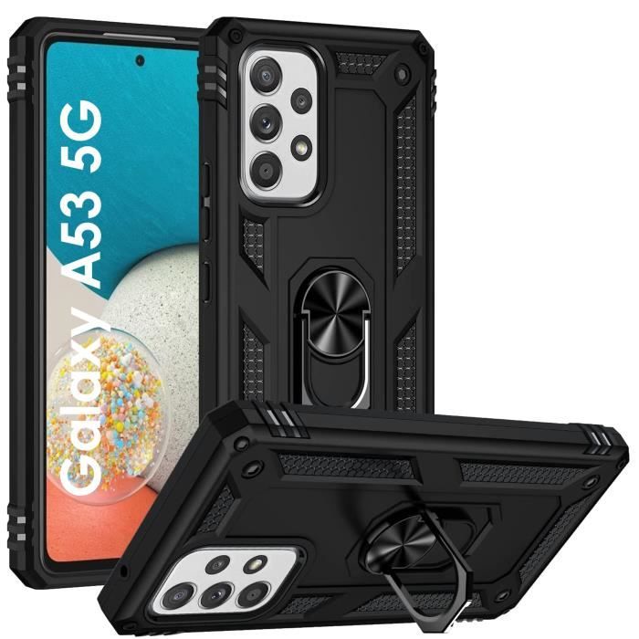 Coque Samsung A 53 Coque Noir pour Samsung Galaxy A53 5G - Protection Antichoc Shockproof