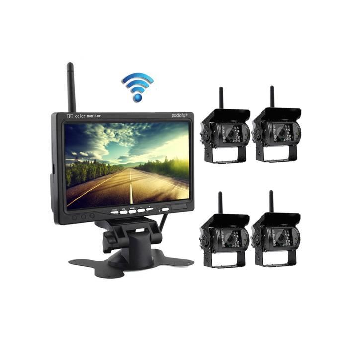LEX Moniteur De Vue Arrière Moniteur De Rétroviseur 7 Pouces écran LCD