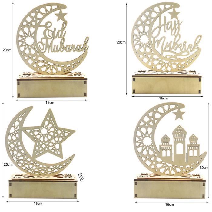 Décorations En Bois Du Ramadan Décorations En Bois Pour Ramadan Eid