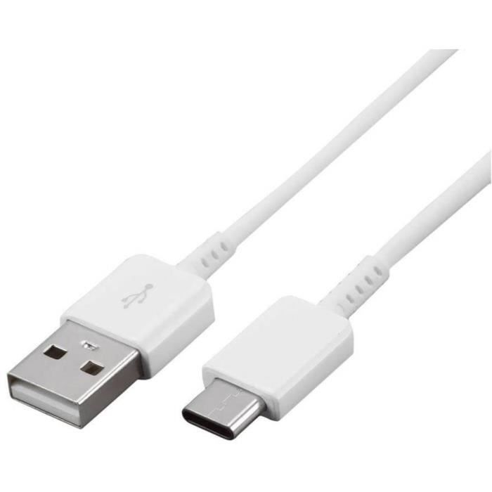 Cordon de téléphone portable Samsung EP-DG970BWE [1x USB mâle - 1x USB 3.1 mâle type C] 1.20 m 1 pc(s) | CHARGEUR TELEPHONE