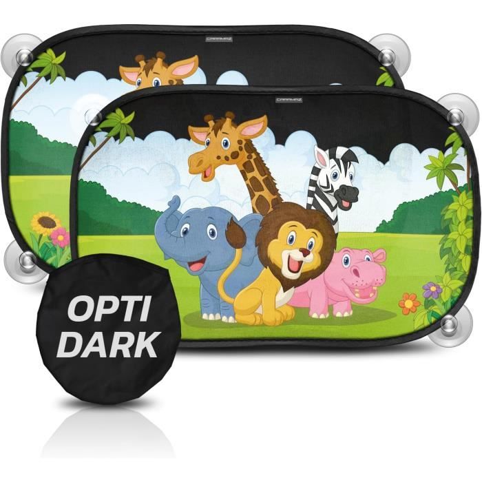 Pare-soleil Voiture Bébé – Protection UV 98% – Universel 51x30 Cm – 2 Pièces Avec Ventouses