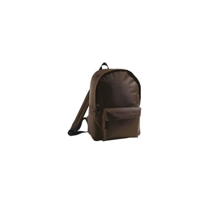 Sac à dos loisirs - SOLS - 70100 - 15L - Marron - Bretelles réglables matelassées
