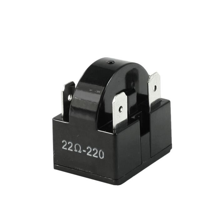 4,7Ohm 1 Broche Boîtier en Plastique Réfrigérateur PTC Relais de Démarrage Noir