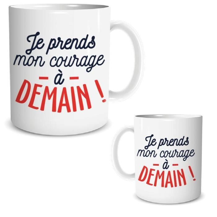 Mug Je prends mon courage à demain