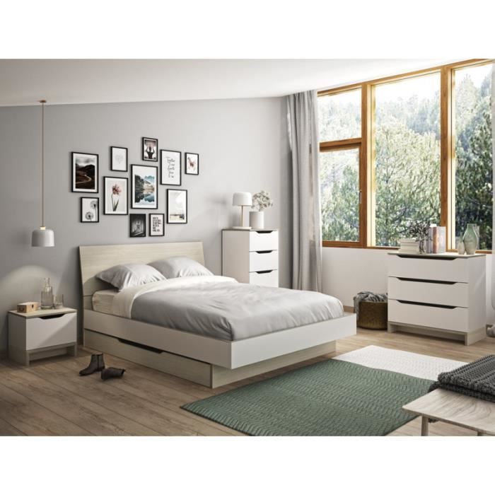 Chambre Adulte Complete 140 190 N 1 Gerry L 145 X L 202 X H 90 Achat Vente Chambre Complete Chambre Adulte Complete Cdiscount