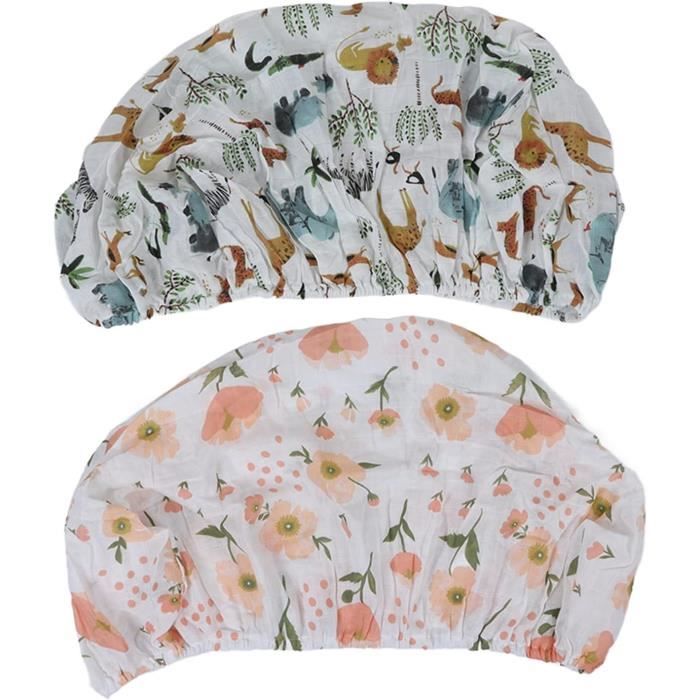 Lot De 2 Housses À Langer Pour Bébé, Drap De Matelas À Langer Avec Fil De Coton Imprimé Amovible