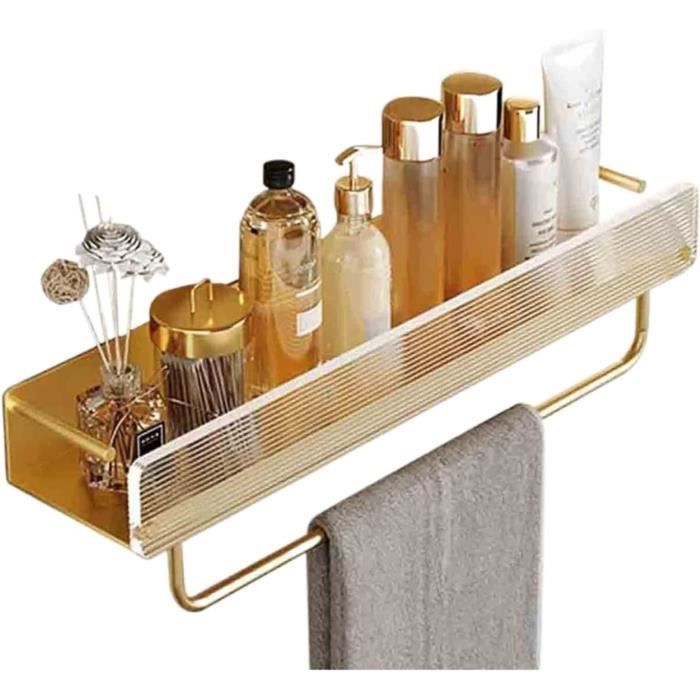 Étagère De Douche Murale En Laiton Antique - 300 Mm - Panier De Rangement Salle De Bain