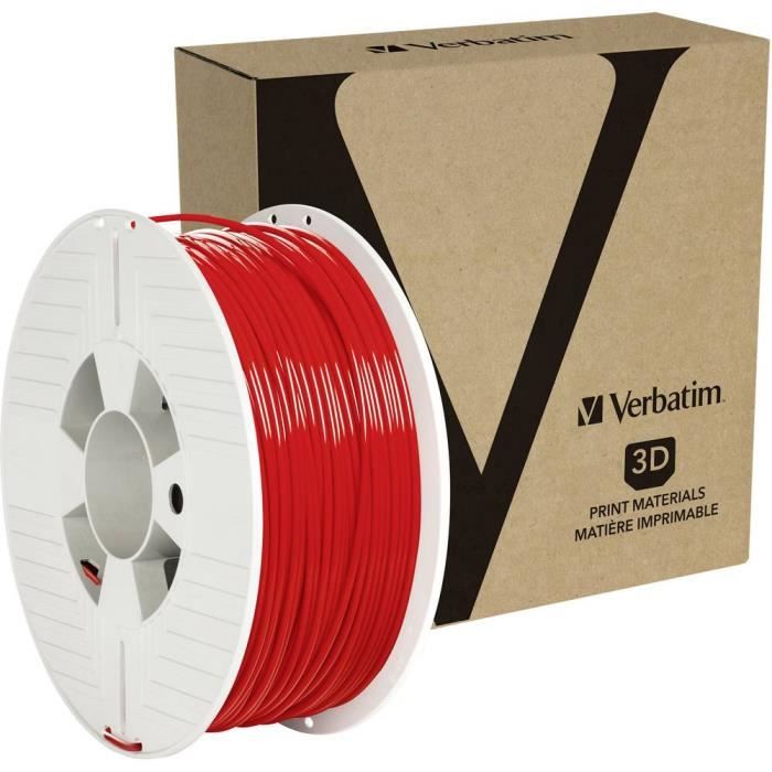 Filament PETG Verbatim - Rouge RAL 3020 - 2.85 mm - 1 kg