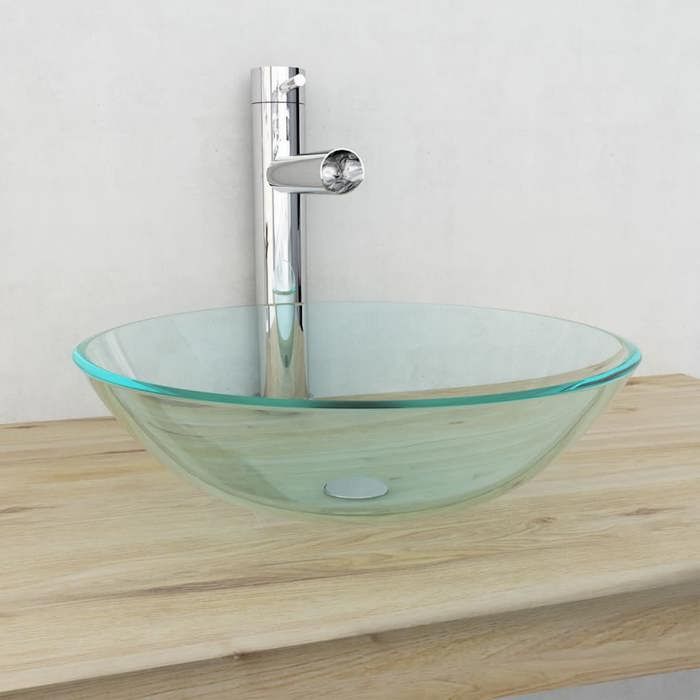 vidaXL Lavabo en Verre 42 cm - vue 2