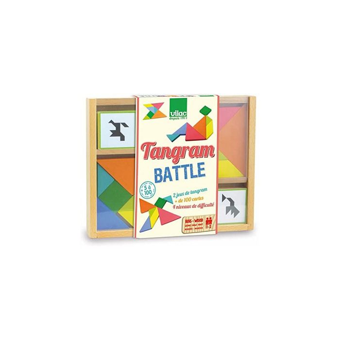 Jeu de société - VILAC - Tangram Battle - Développe la créativité et la logique