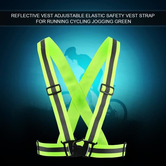 Gilet Running LED Rechargeable USB – 5 Couleurs, 3 Modes, Bandes Réfléchissantes, Réglable – Sécurité Nocturne