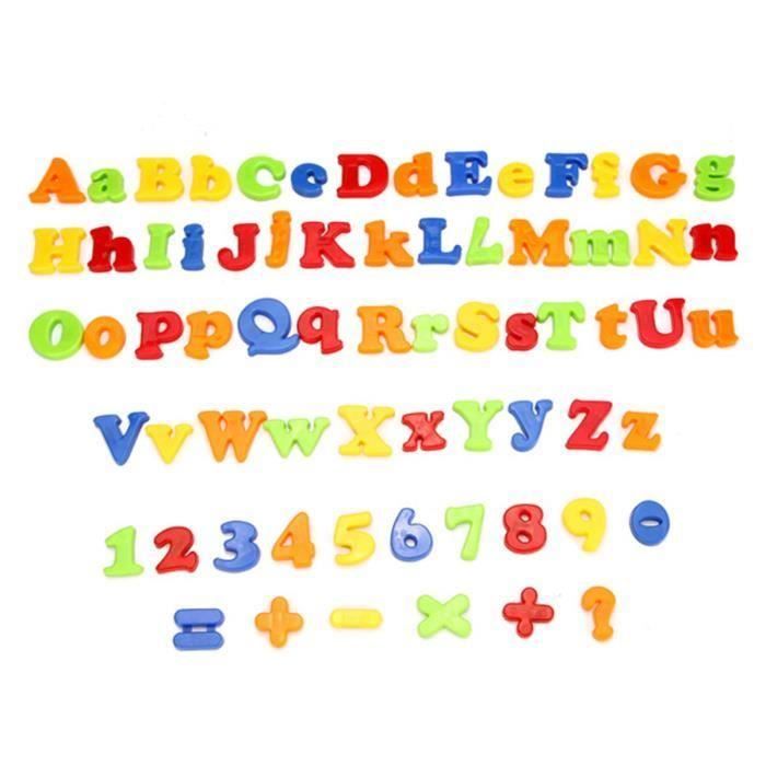 Nouveau 78Pc Magnétique Alphabet Chiffres Lettres Maths Réfrigérateur Éducatif Enfants Jouet Jar
