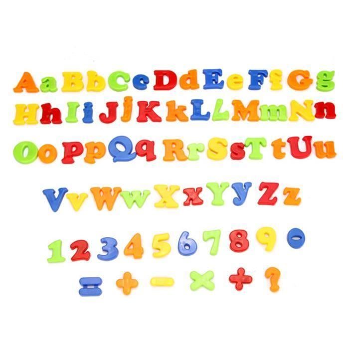 78Pcs Lettres Chiffres Alphabet Aimant Frigo Magnet Sticker Jouet Enfant