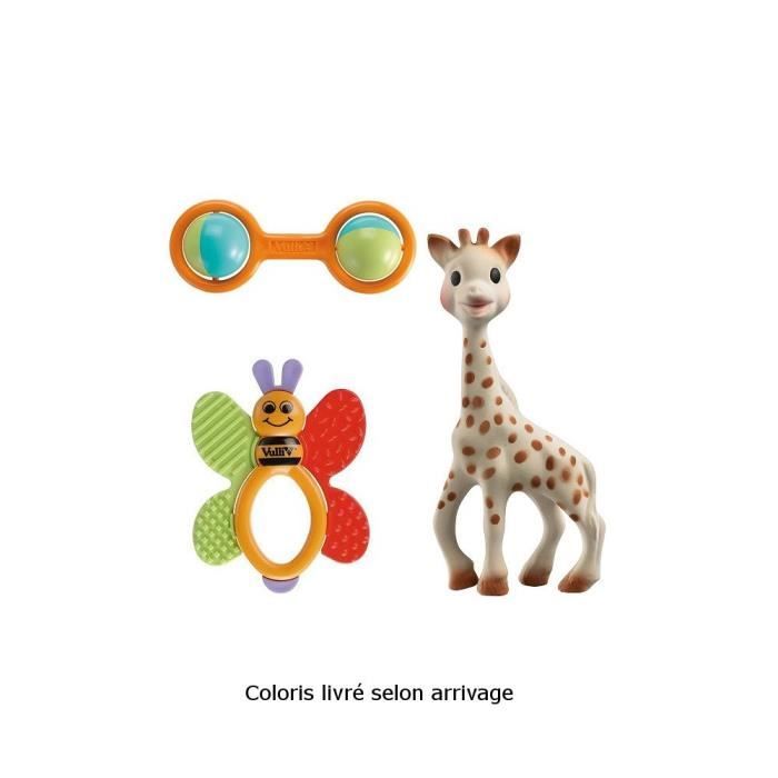 SOPHIE LA GIRAFE Set de Naissance Trio Coloris Aléatoire