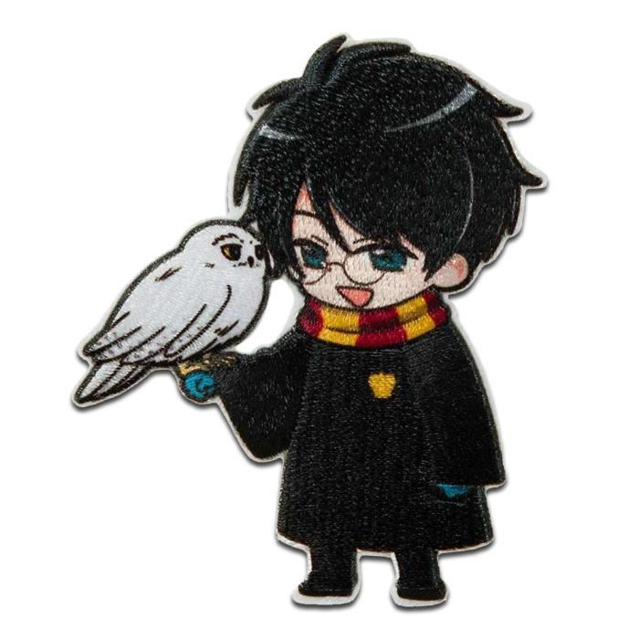 Harry Potter © avec Hedwige chouette blanche - Ecusson thermocollant  patches appliques, Taille: 7,5 x 6 cm - Cdiscount Beaux-Arts et Loisirs  créatifs