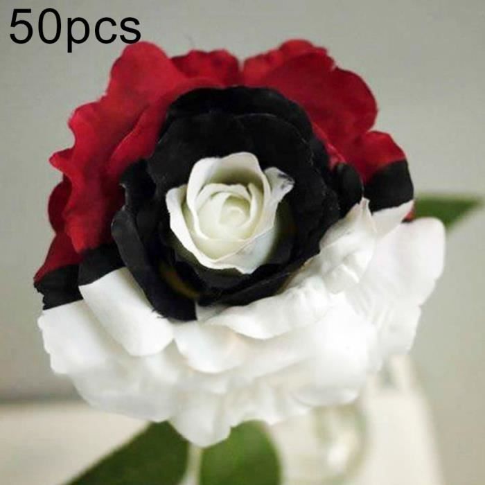 50pcs graines de rose noire et blanche