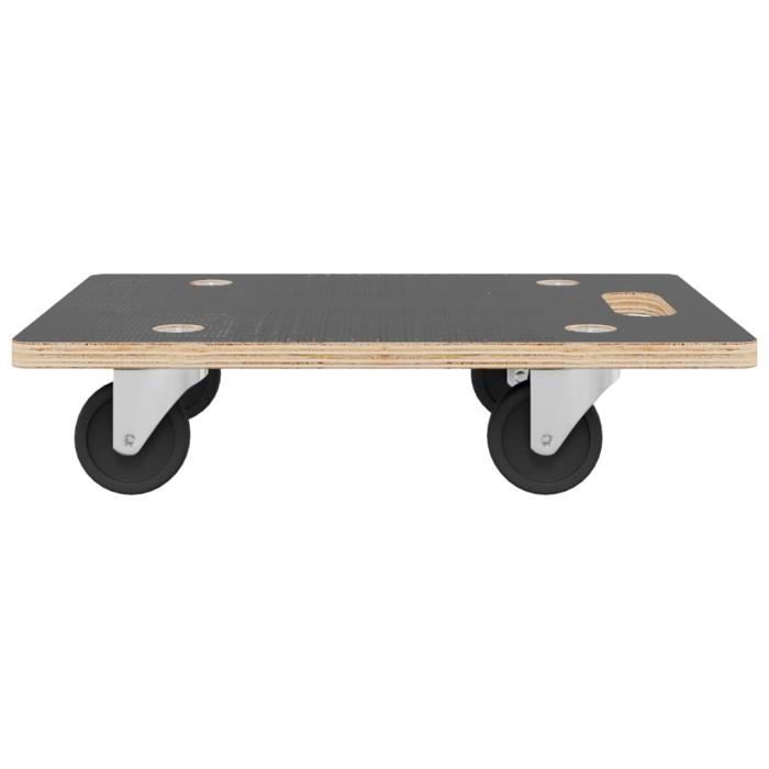 Lot de 4 chariots de déménagement à 4 roues pour réfrigérateur, canapé