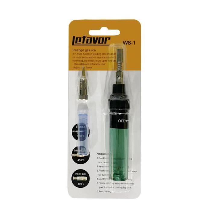 Kit Fer à Souder Butane 12 En 1 Stylo Portable – 1300°C Flamme – Soudure Sans Fil