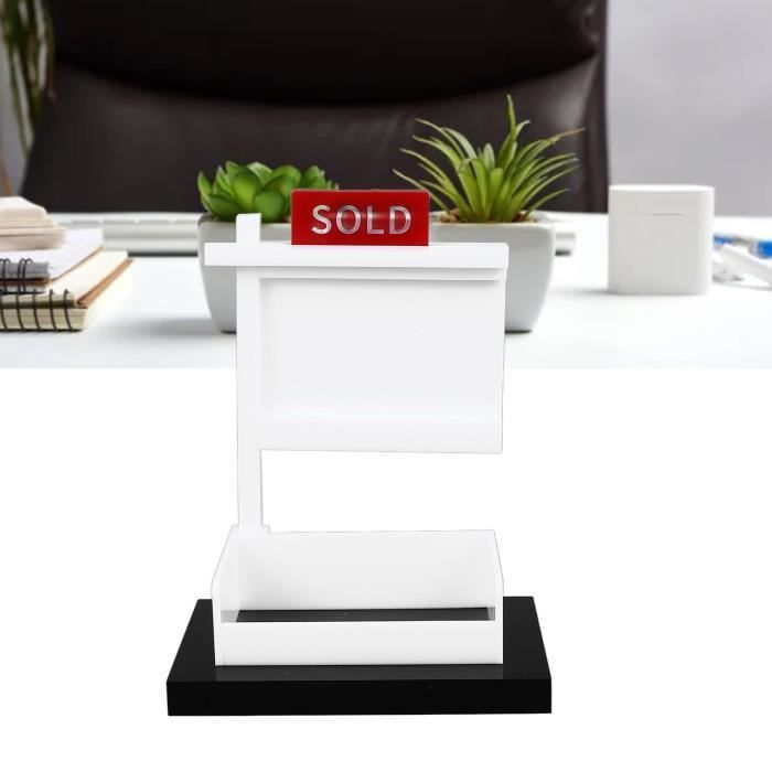 Porte-cartes Acrylique 2 Emplacements - Support Vertical 120 Cartes Pour Bureau