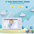 CAMPARK BabyPhone 360° - Caméra 1080P - Ecran FHD 5" - Transmission sans fil-1