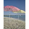 EZPELETA Parasol de plage Beach - Ø 180 cm - Cachemire rose Socle non inclus-1