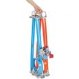 Piste Hot Wheels Action de lancement Double Loopings 213 cm orange/bleu - Jouet pour enfant de 4 ans et plus-1