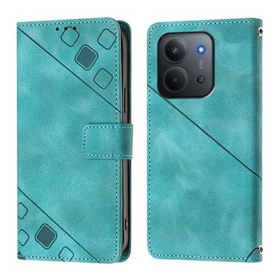 Étui Portefeuille Cuir PU Pour Xiaomi Redmi 15C - Rabat Magnétique Avec Porte-Cartes Et Motif Fleur
