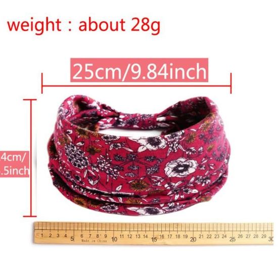 XTREND Lot de 6 bandeaux élastiques pour femme avec nœud bandana pour fille, yoga, entraînement, sports de plein air, accessoires pour cheveux (noir, café, rouge, kaki clair, gris foncé XTREND Lot de 6 bandeaux élastiques pour femme avec nœud bandana pour fille, yoga, entraînement, sports de plein air, accessoires pour cheveux (noir, café, rouge, kaki clair, gris foncé