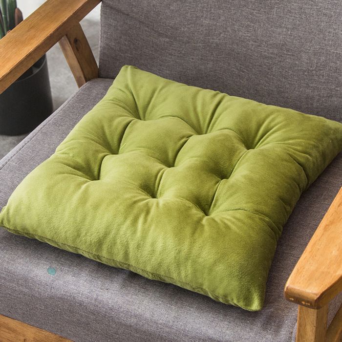 Lot de 6 Coussins de Chaise 40 x 40 x 4.5 cm, Coussin Chaise Exterieur Coussin de Jardin Idéal, Galette Chaise Polyester,Vert - Maison
