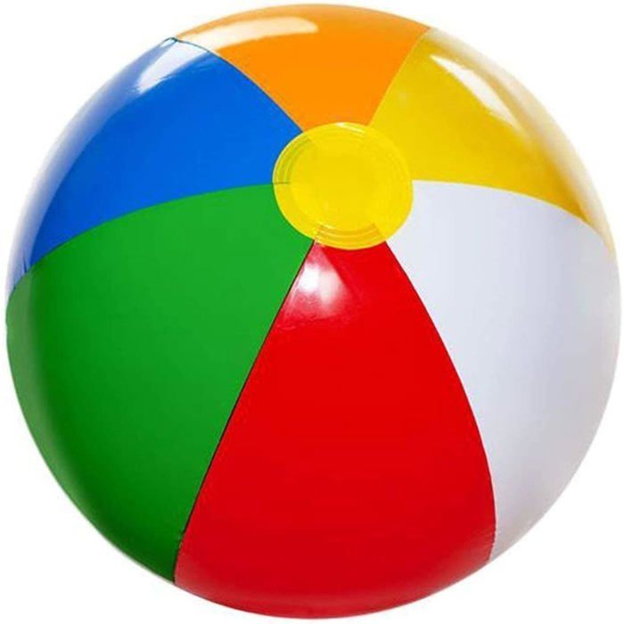 FORDJA – Lot De 2 Ballons De Plage Gonflables 40 Cm – étanches Et Durables, Pour Piscine Et Plage