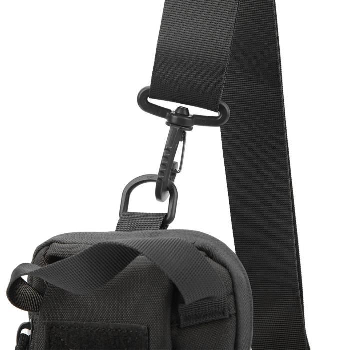 Sac Banane Tactique Double Couche Bonytain – Nylon Résistant, étanche, Pour Téléphone 7 Pouces – Idéal Camping Et Quotidien