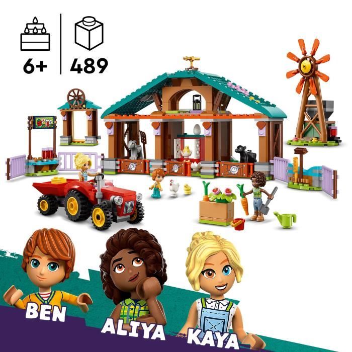 LEGO® 42617 Friends Le Refuge des Animaux de la Ferme, Jouet de Ferme ...