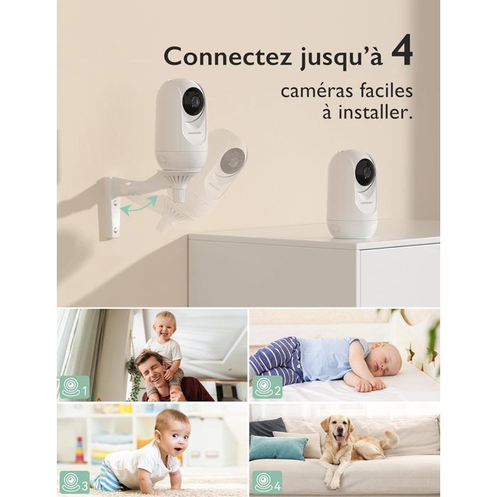 Momcozy Babyphone Caméra, Moniteur bébé HD 1080p 5