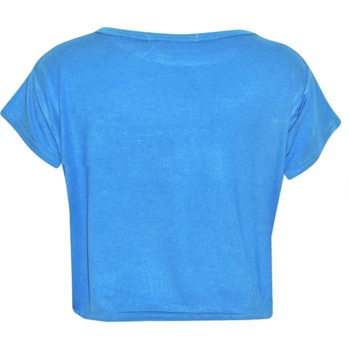 T-shirt à Manches Longues Pour Femme Avec Imprimé - T-shirt Ample Avec Col Rond Et Imprimé Décontracté Pour Garçons Et Filles - Manches Courtes - S T-shirts Filles, Noir , 2-3 Ans