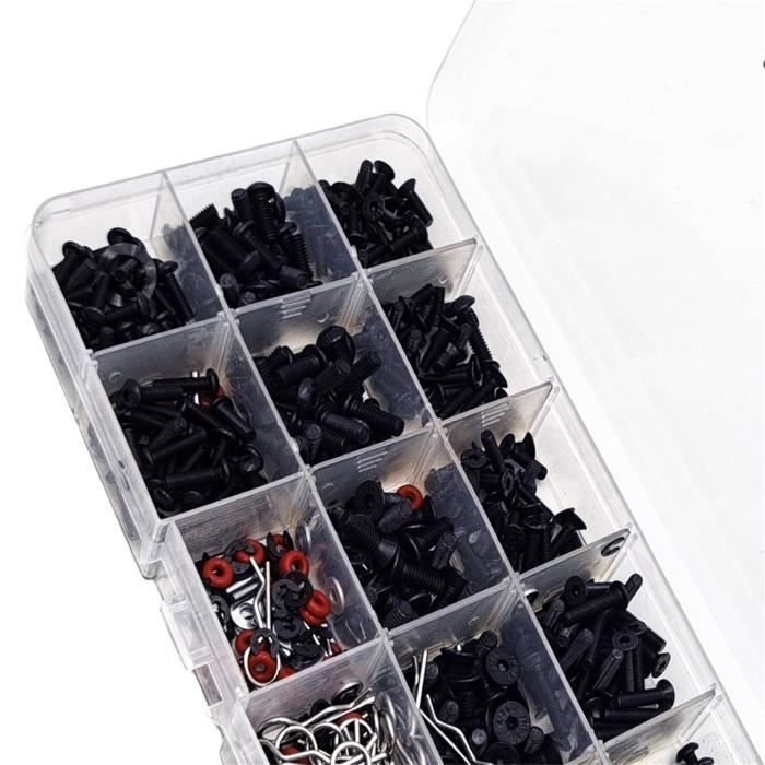 Remplacement de vis RC, kit de vis 1/8 RC en métal de haute qualité Remplacement de vis RC, kit de vis 1/8 RC en métal de haute qualité