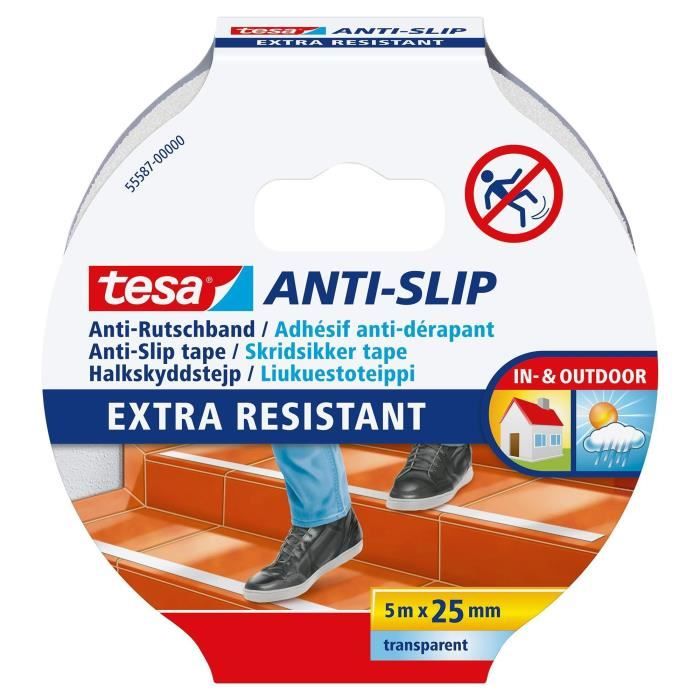 Ruban Antidérapant Transparent 10 M × 2,5 Cm – Sécurité Escalier, Douche, Cuisine