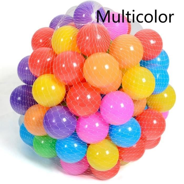 Lot De 50 Balles De Piscine En PE – 7 Cm – Sac De Rangement – Balle De Jeu Pour Bébé 12 Mois à 5 Ans