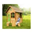 Maisonnette en bois pour enfant AXI Julia - FSC - Marron & vert - 118x120x175cm-2