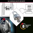 Cadenas Haute Sécurité - MASTER LOCK - M1EURTRILH - A Clé - Acier Laminé - Extérieur - Anse L - Pack de 3 - Idéal pour les remises-2
